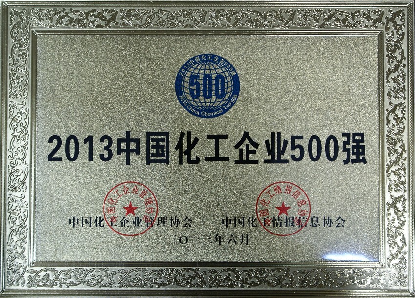 2013年中國化工企業(yè)500強(qiáng)